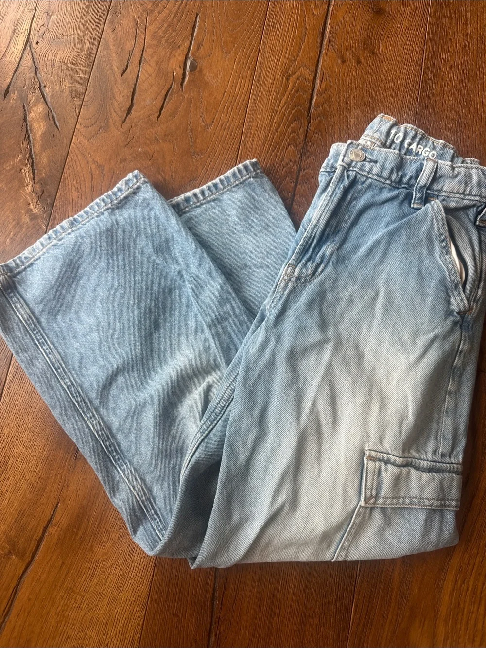 GAP Light Blue Cargo Kids Jeans